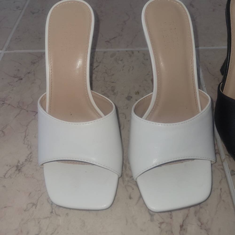 Forever 21 slip on heels (wide fit).